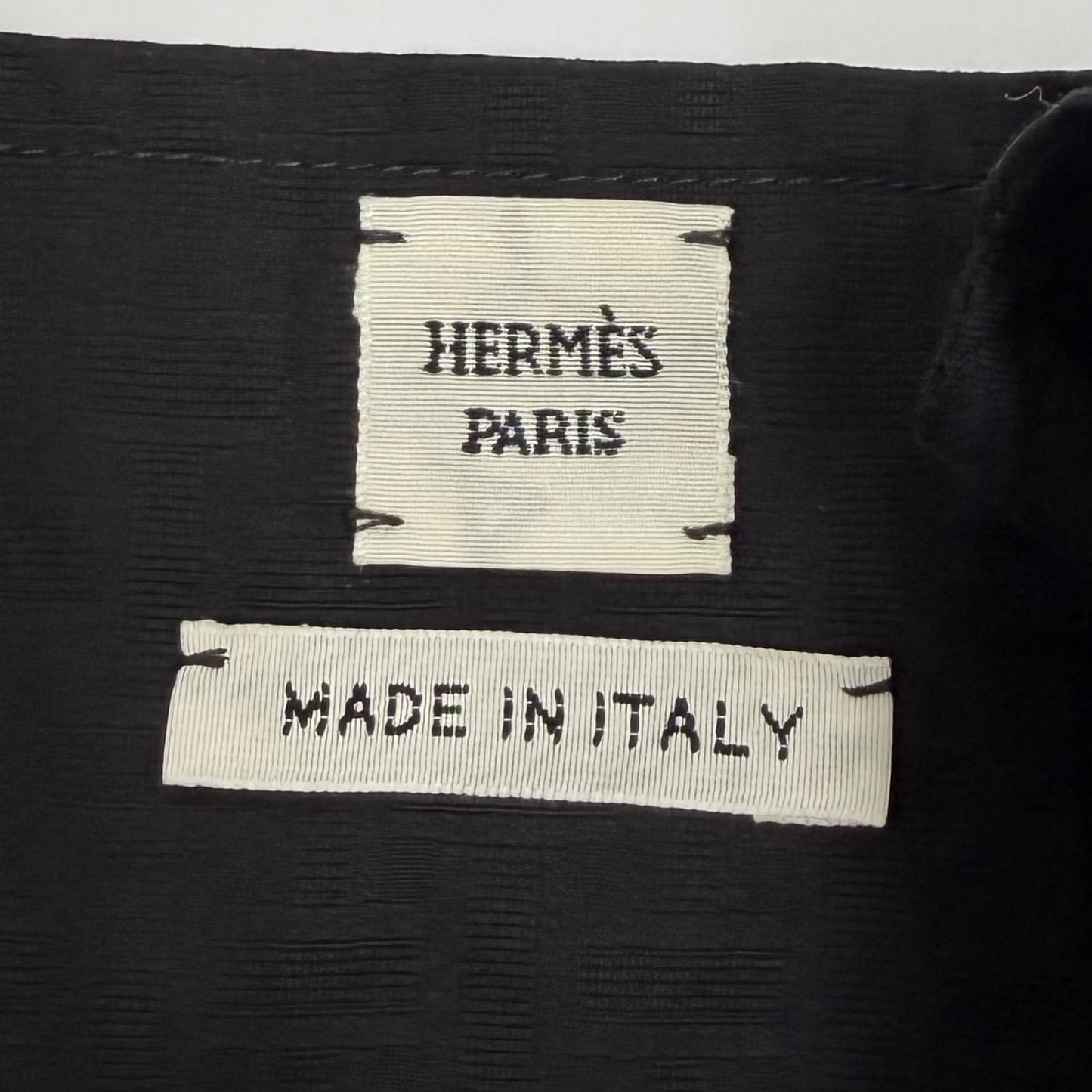 Hermes Bohemian Short Dress Gauze Mosaic Cotton 100% Black 34 — view 6