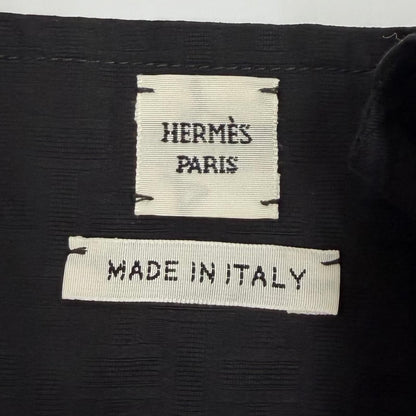 Hermes Bohemian Short Dress Gauze Mosaic Cotton 100% Black 34 — view 6