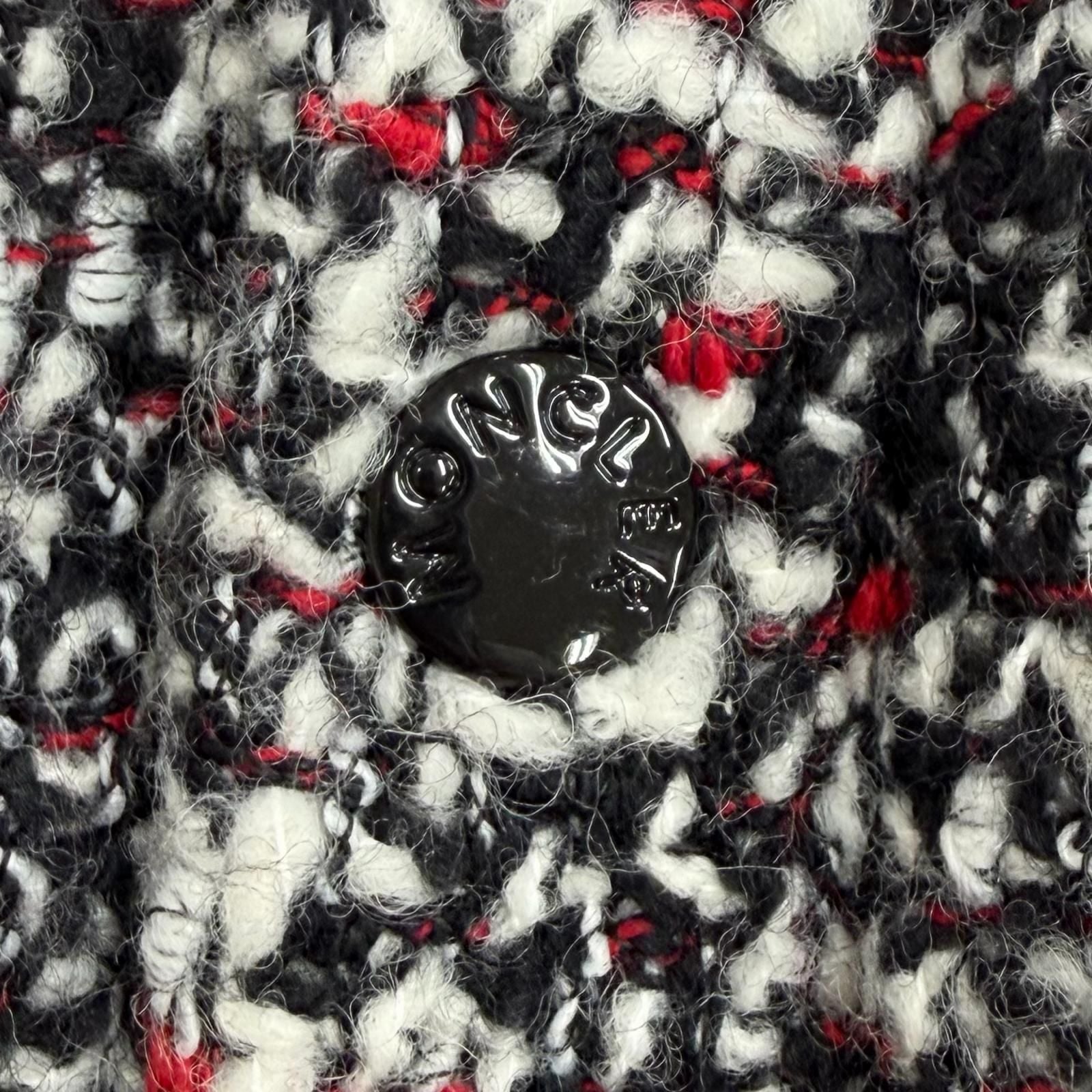 Moncler Runio Wool Blend Logo Patch Tweed Switch Hoodie Down Jacket Multi 0 — view 8