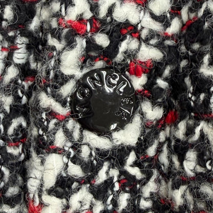 Moncler Runio Wool Blend Logo Patch Tweed Switch Hoodie Down Jacket Multi 0 — view 8