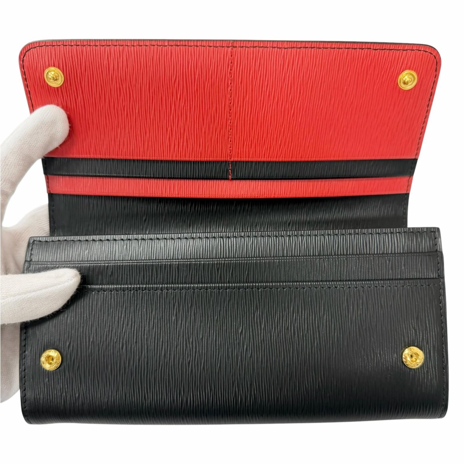 Prada Vitterombu Gold Leather Wallet Black — view 6