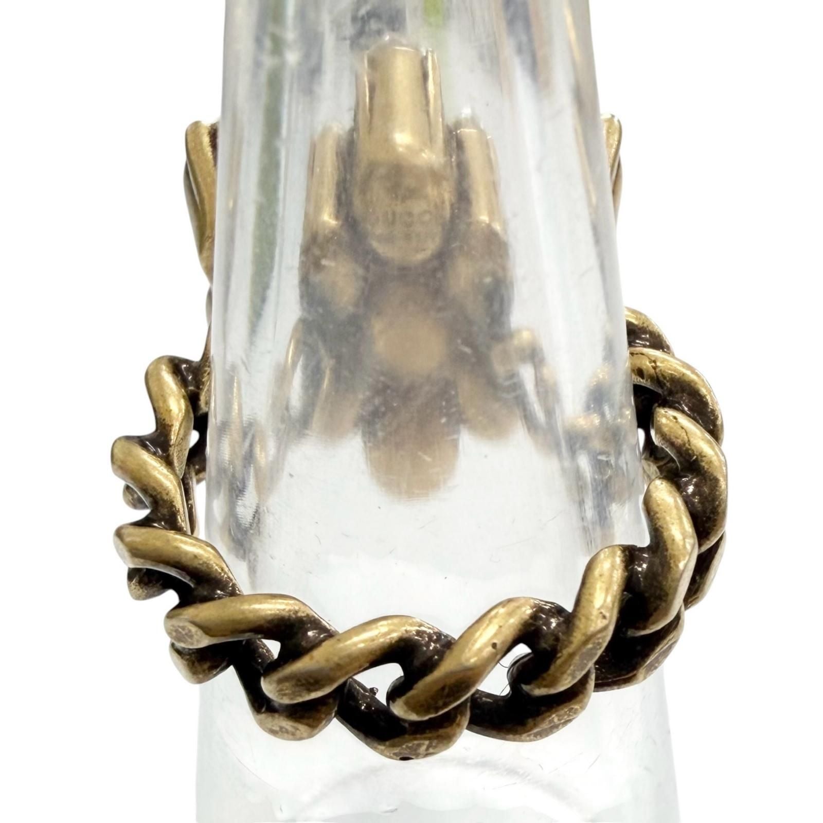 Gucci GG Marmont Flower Bijou Rhinestone Ring Gold — view 5