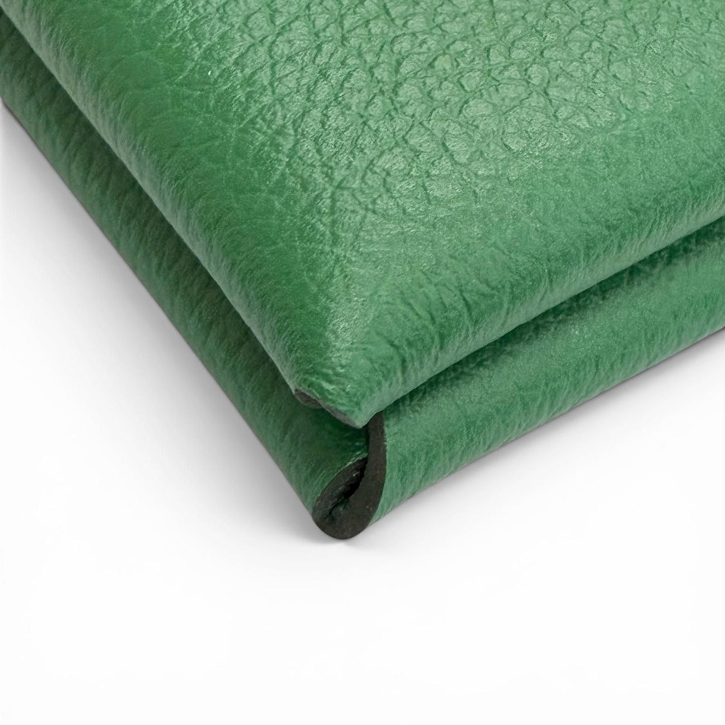 Hermes Calvi Veau Epsom Silver Business Card Case Green — view 5