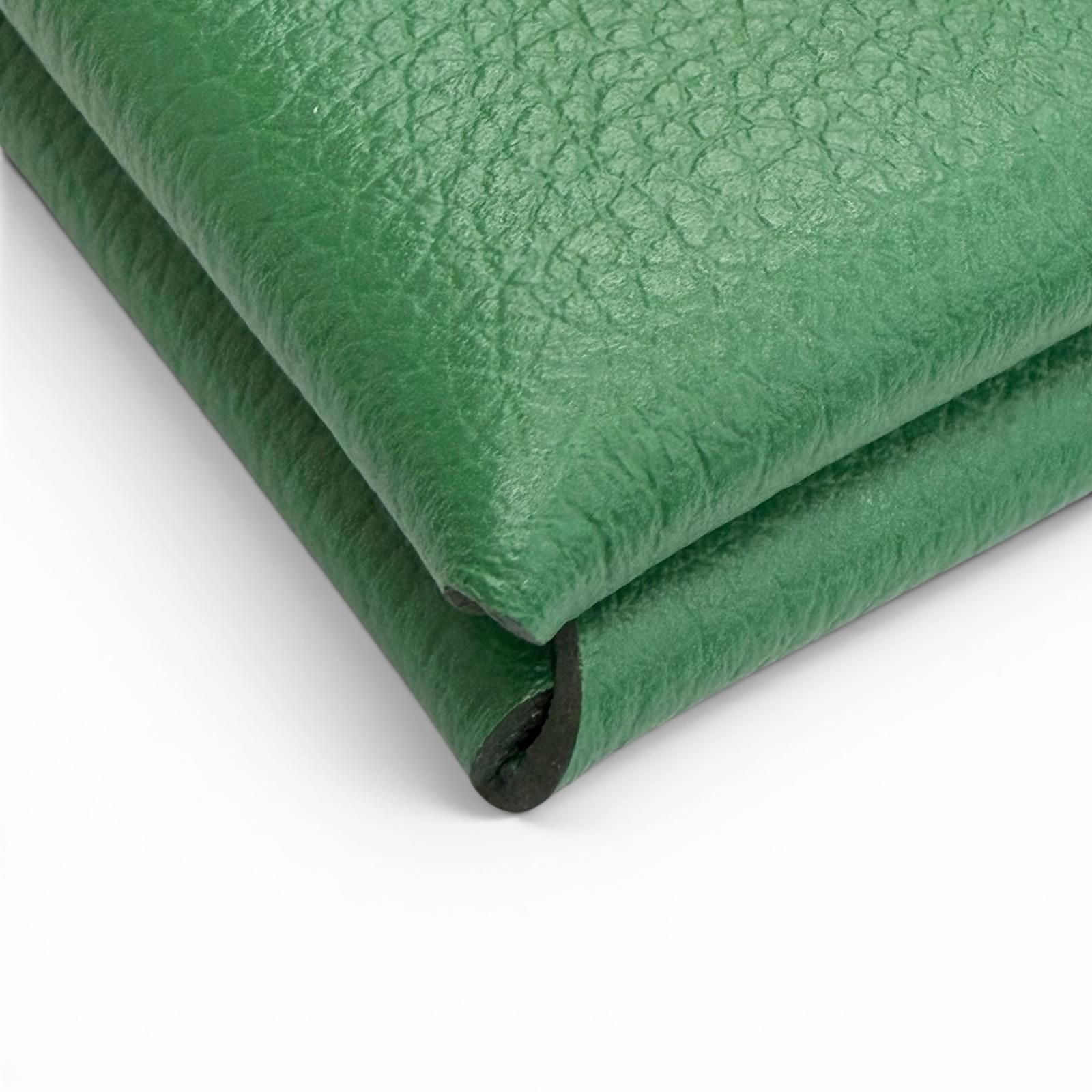 Hermes Calvi Veau Epsom Silver Business Card Case Green — view 5