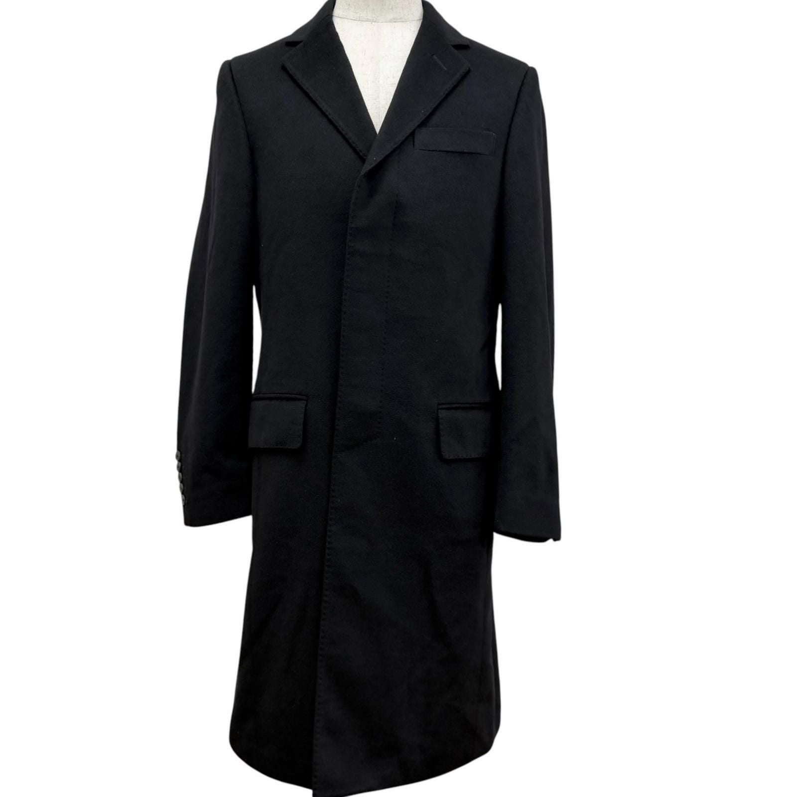 Gucci Vintage Cashmere Fly Front Che Star Coat Long Black 50 Recommended