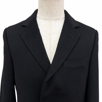 Gucci Vintage Cashmere Fly Front Che Star Coat Long Black 50 Recommended — view 2