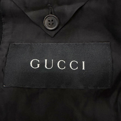 Gucci Vintage Cashmere Fly Front Che Star Coat Long Black 50 Recommended — view 7