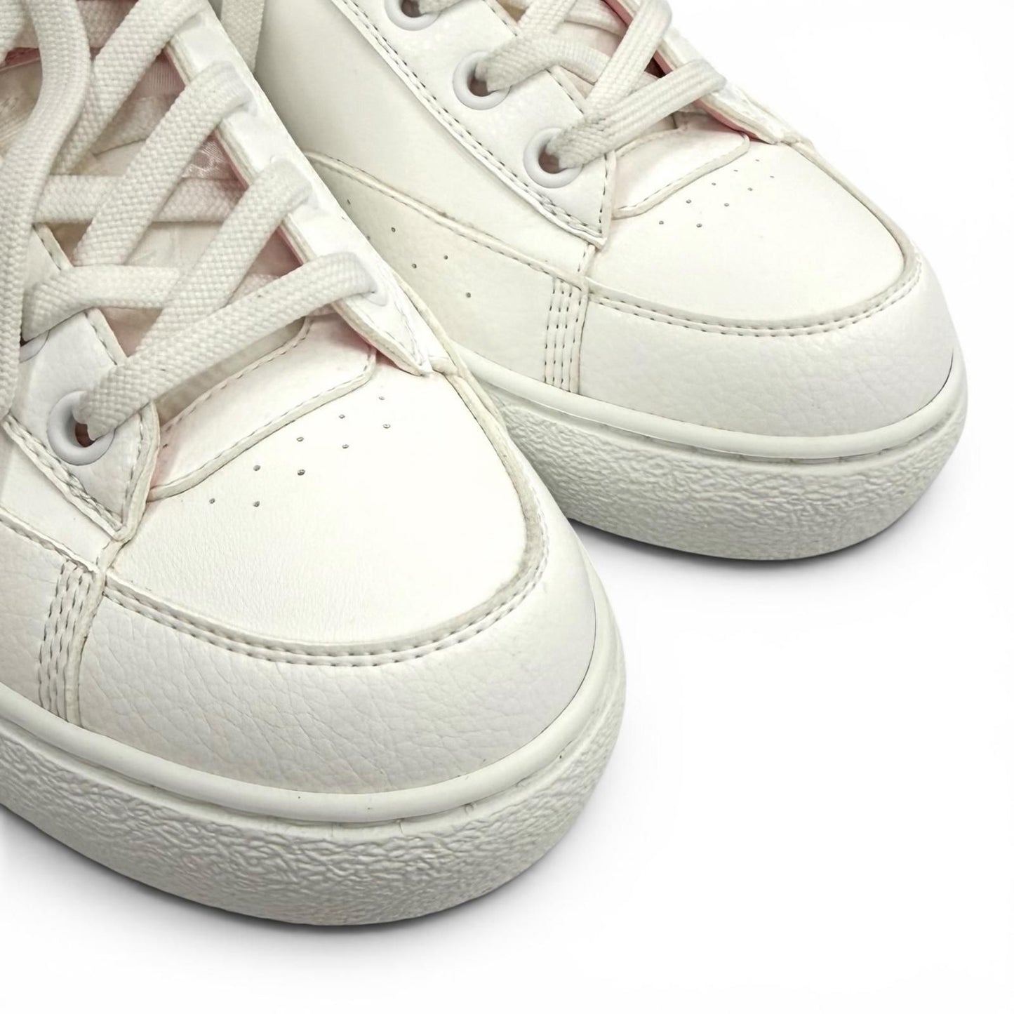 Louis Vuitton Charlie Line LV Logo Lace Up Leather Low Cut Sneakers White Pink — view 8