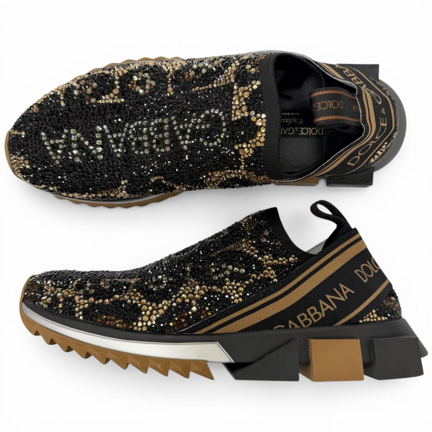 Dolce & Gabbana Sorrento Swarovski Logo Sneaker — view 4