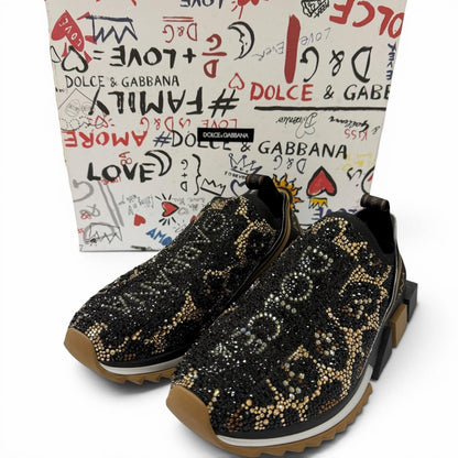 Dolce & Gabbana Sorrento Swarovski Logo Sneaker — view 2