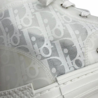 Dior Homme Rubber Oblique All Over Pattern Lace Up High Cut Sneakers White — view 6