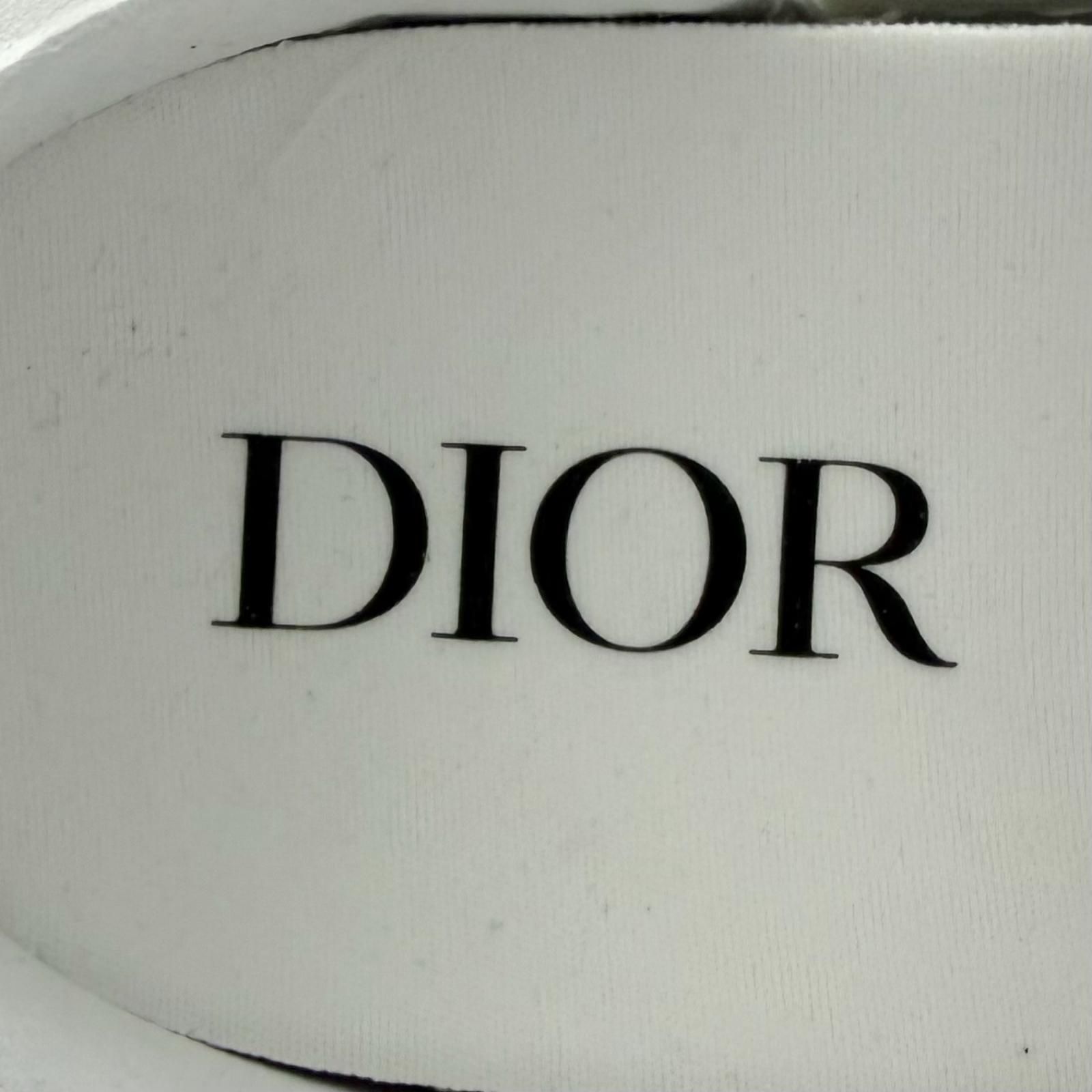 Dior Homme Rubber Oblique All Over Pattern Lace Up High Cut Sneakers White — view 7