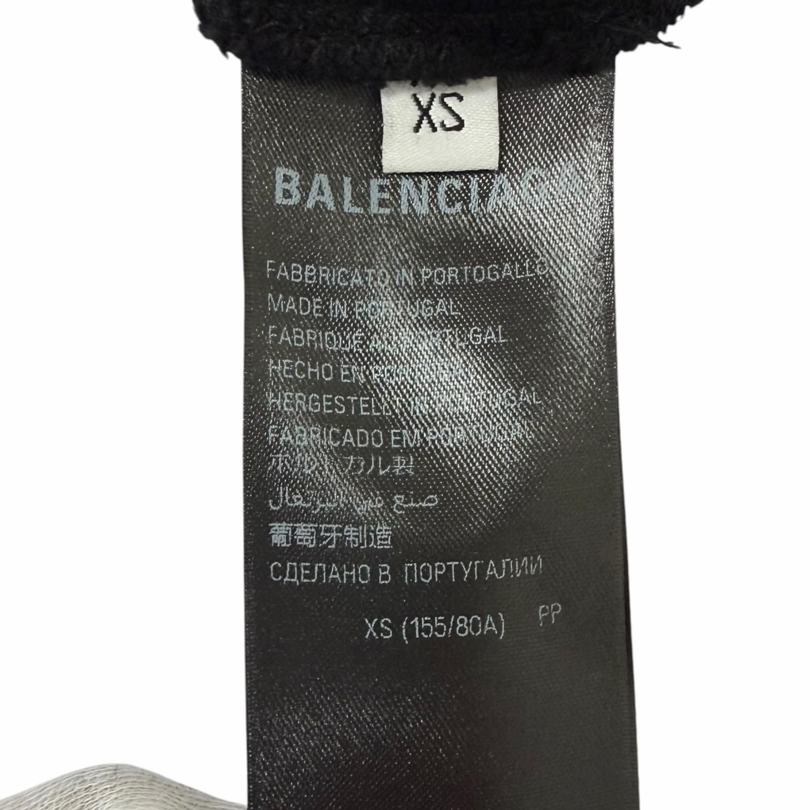 Balenciaga Campaign Logo Print Oversize Pullover Hoodie Black XS — view 8