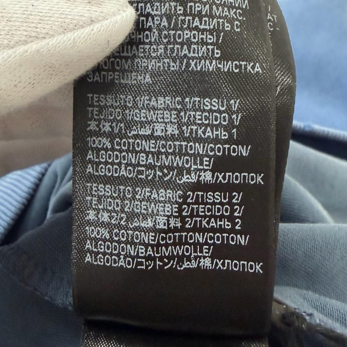 Balenciaga Destroy Layered Sports Hoodie Processing Pullover Light Blue — view 9