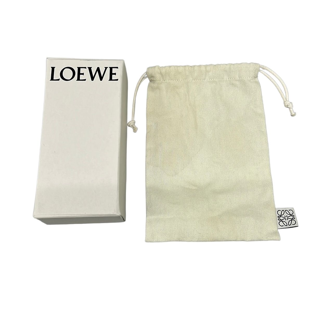 Loewe Key Holder Black Silver Multi Koala Wool Leather — view 5