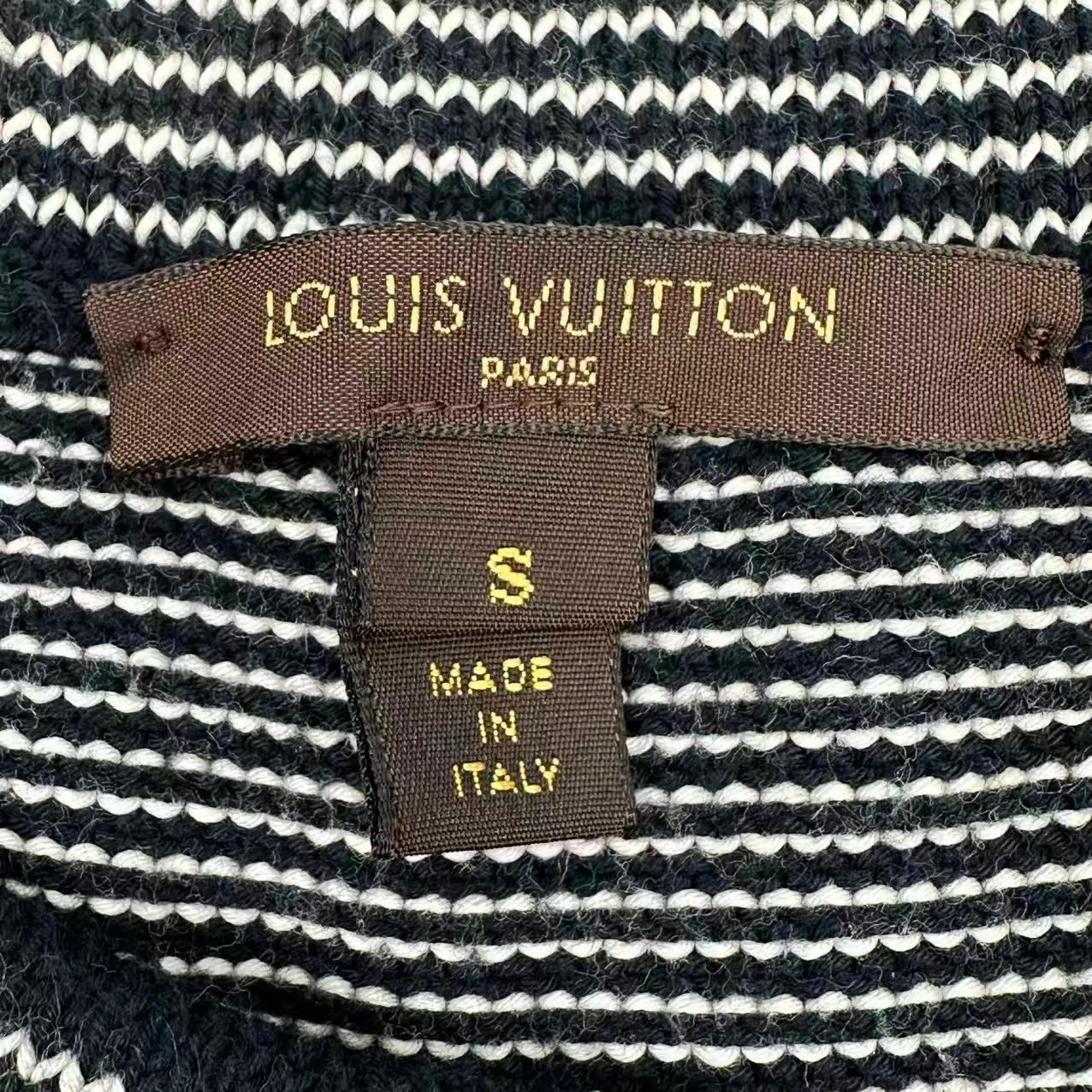 Louis Vuitton Vest Logo Sleeveless Knit Black — view 4
