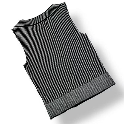 Louis Vuitton Vest Logo Sleeveless Knit Black — view 2
