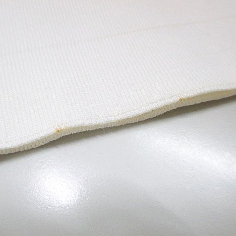 Chanel Short Sleeve Knit Sweater Top 38 White Logo Plate — view 7