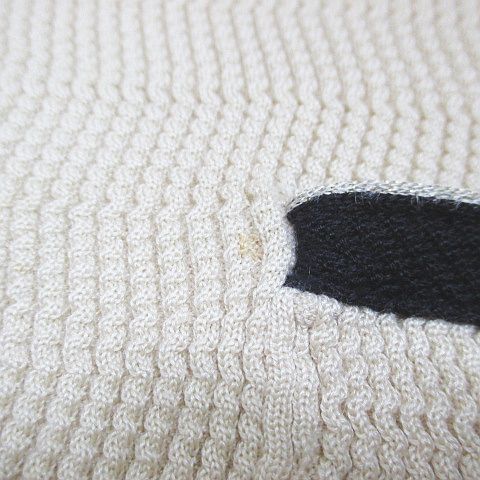 Chanel Long Sleeve Cardigan Knit CC Mark CC Logo Cashmere Silk 36 Beige Button — view 6