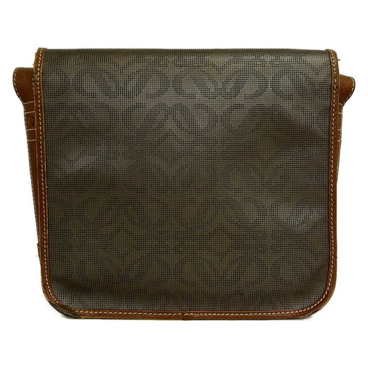Loewe Shoulder Bag Dark Brown Amazona Embossed Leather — view 3