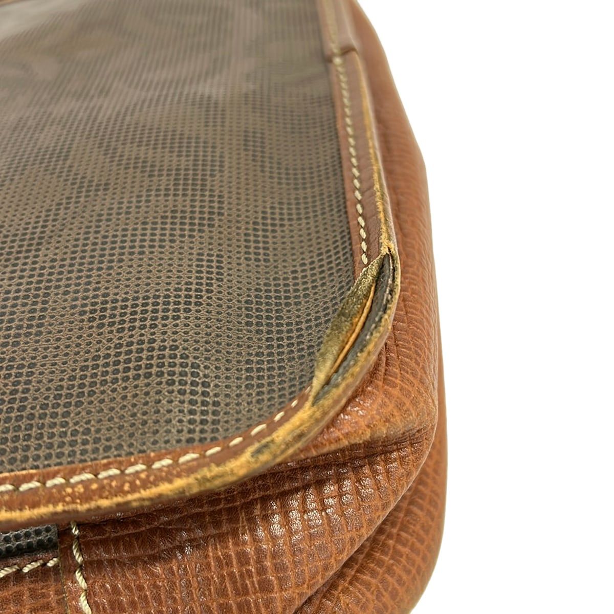 Loewe Shoulder Bag Dark Brown Amazona Embossed Leather — view 5