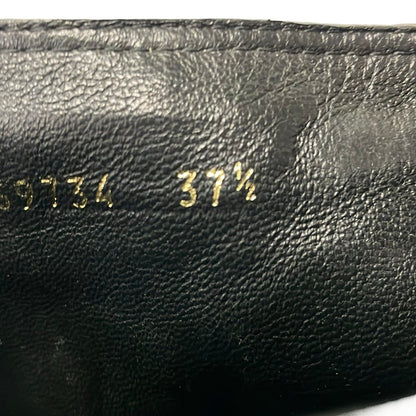 Gucci Long Boots 37.5 Black Tassel Leather — view 6