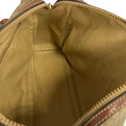 Celine Handbag Macadam Pattern Beige Brown Mini Boston Leather — view 7