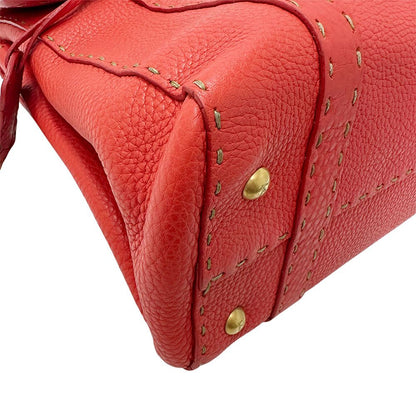 Fendi Bag Handbag Leather Linda Red Vibrant — view 4