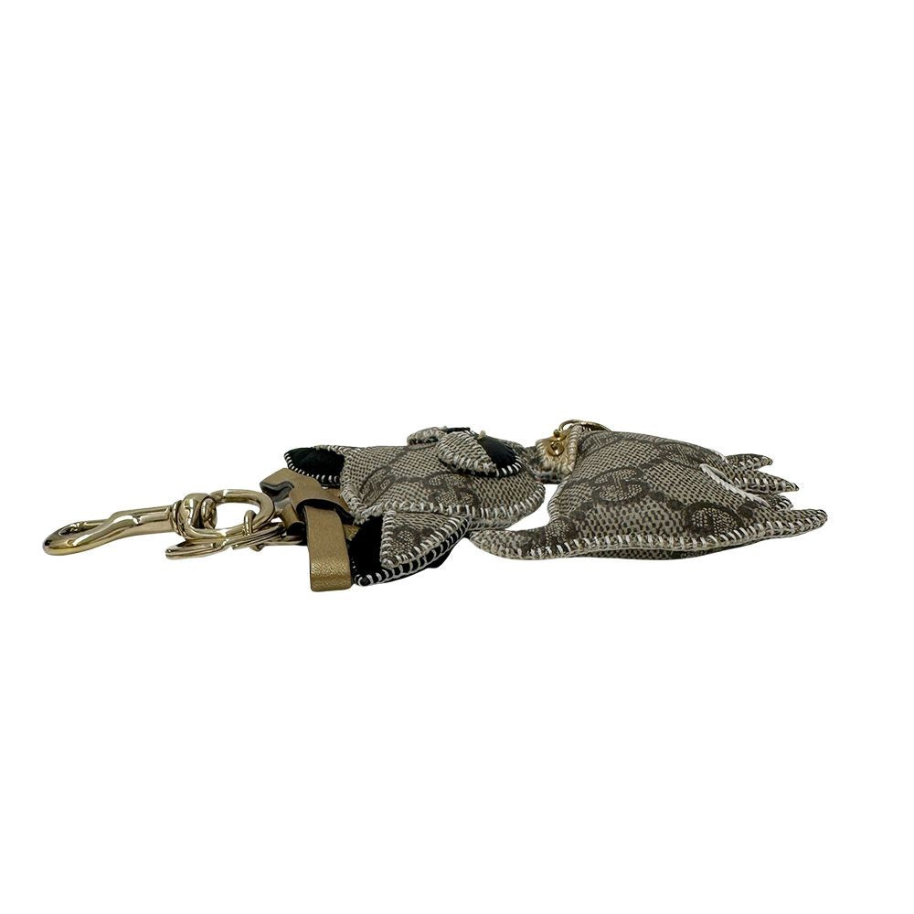 Gucci Key Holder Ori Chihuahua GG Supreme Beige Brown — view 3