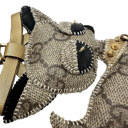 Gucci Key Holder Ori Chihuahua GG Supreme Beige Brown — view 9