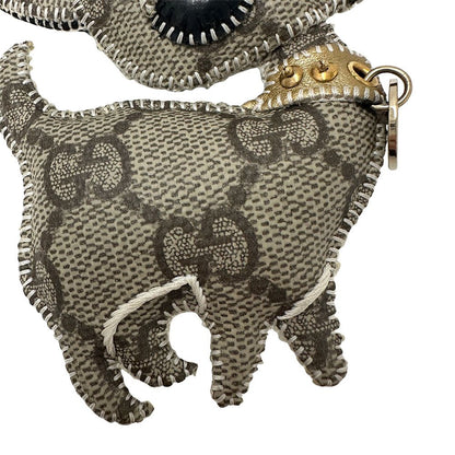 Gucci Key Holder Ori Chihuahua GG Supreme Beige Brown — view 6