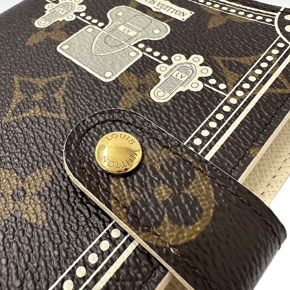 Louis Vuitton Notebook Cover Monogram Canvas Agenda PM Brown 6 Hole Ruler — view 6