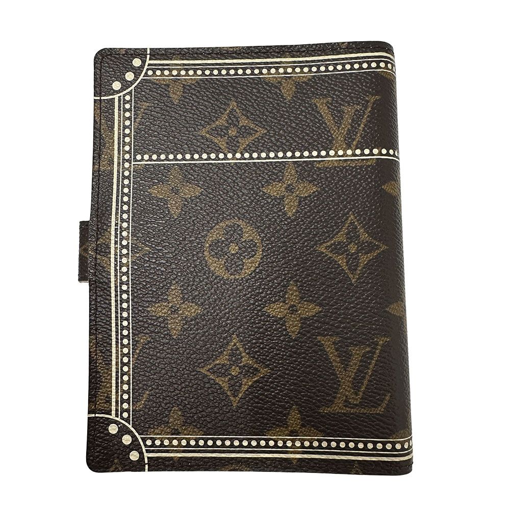 Louis Vuitton Notebook Cover Monogram Canvas Agenda PM Brown 6 Hole Ruler — view 2