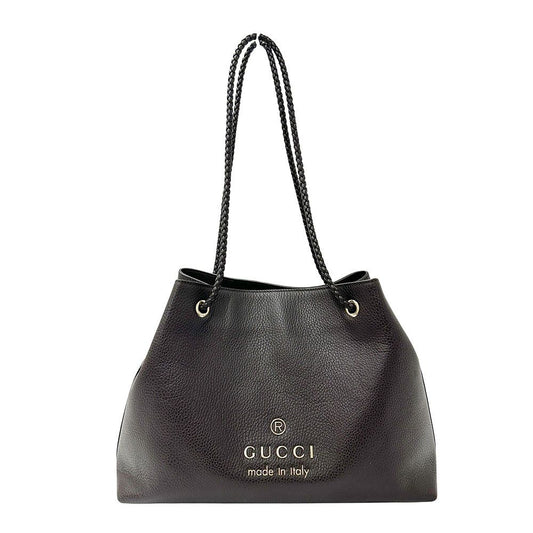 Gucci Tote Leather Dark Brown