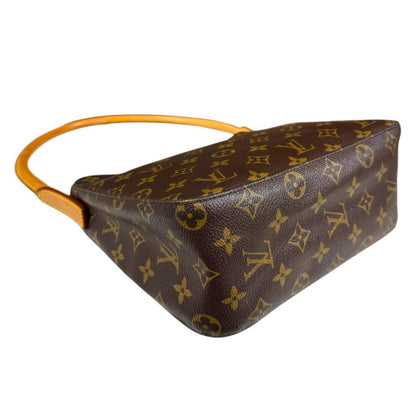 Louis Vuitton Looping MM Monogram Shoulder Bag Canvas Brown — view 6