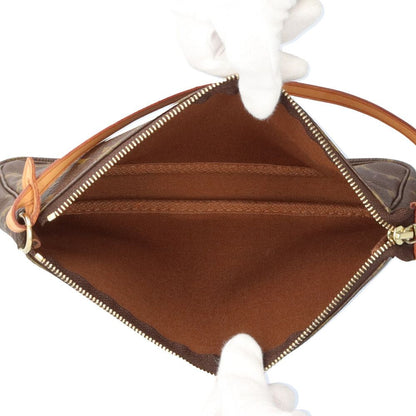 Louis Vuitton Pochette Monogram Handbag Canvas Brown — view 8
