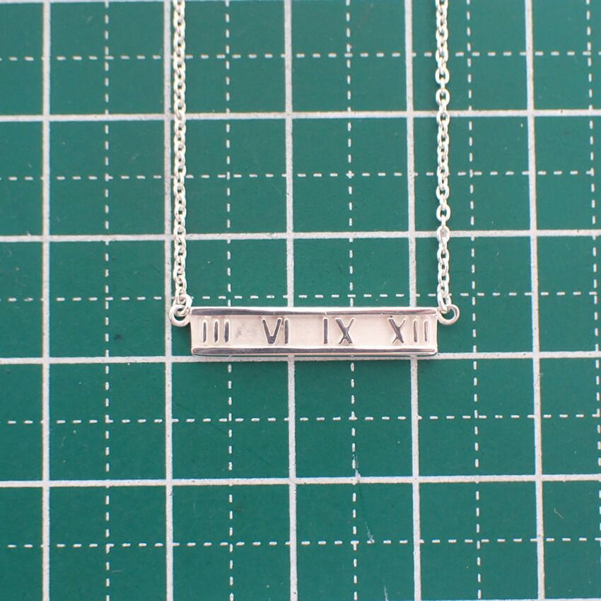 Tiffany & Co 925 Atlas Bar Pendant — view 9