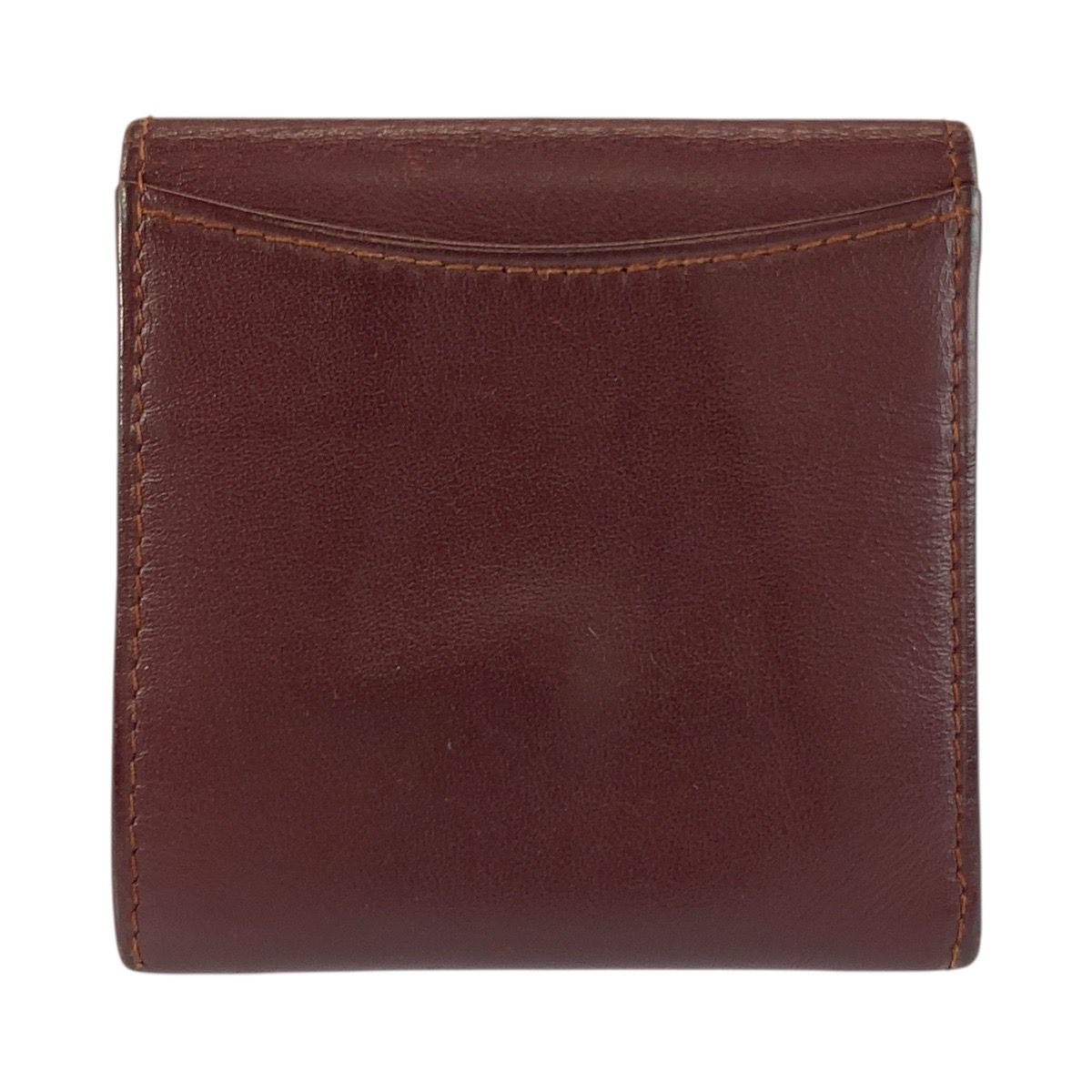 Cartier Must Line Bordeaux Gold Leather Coin Purse — view 2