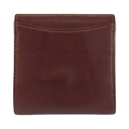 Cartier Must Line Bordeaux Gold Leather Coin Purse — view 2