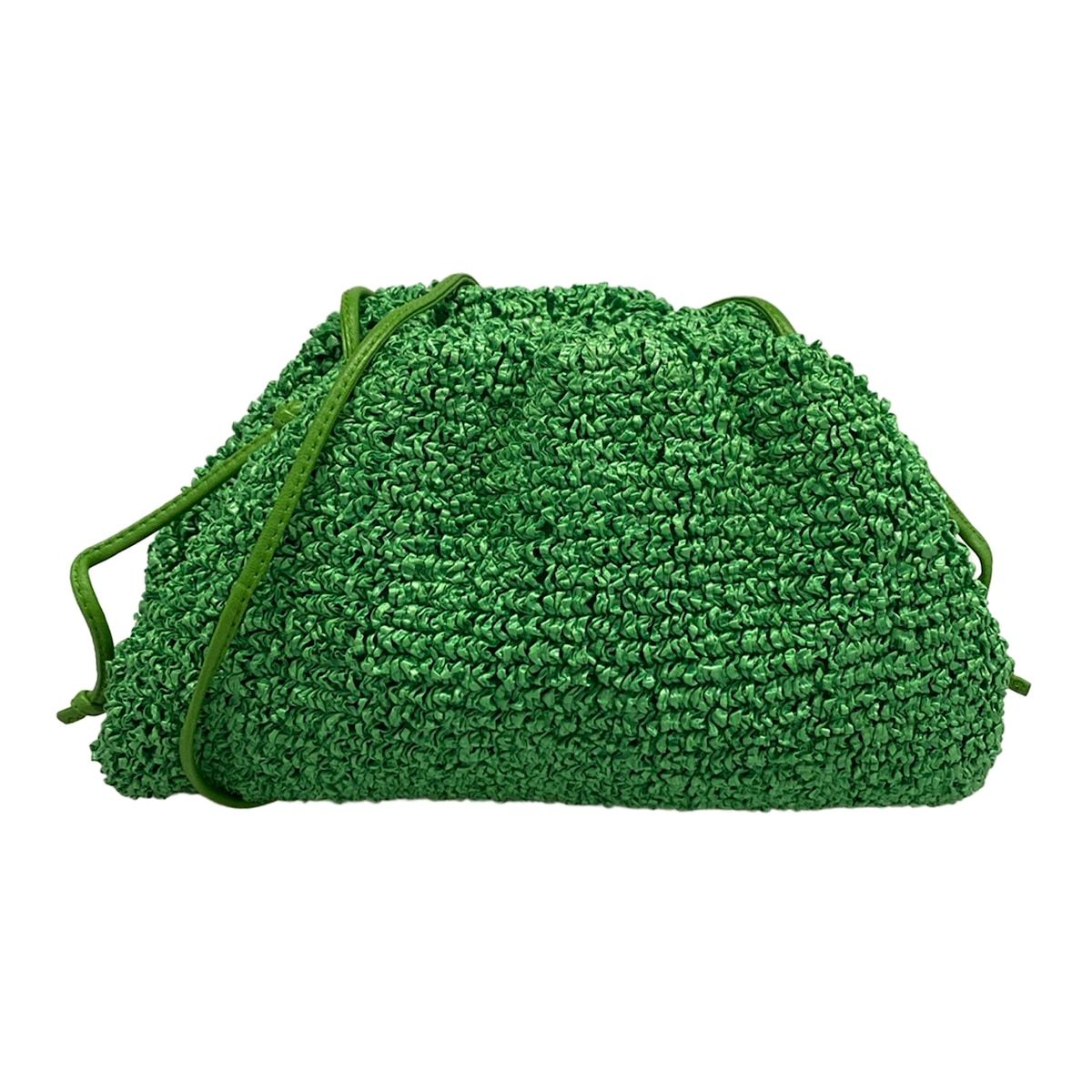 Bottega Veneta Shoulder Bag Mini the Pouch Green Leather