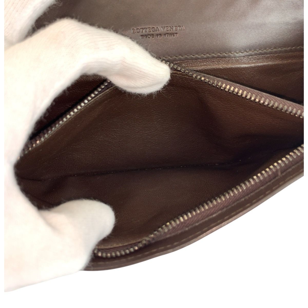 Bottega Veneta Brown Leather Wallet — view 6