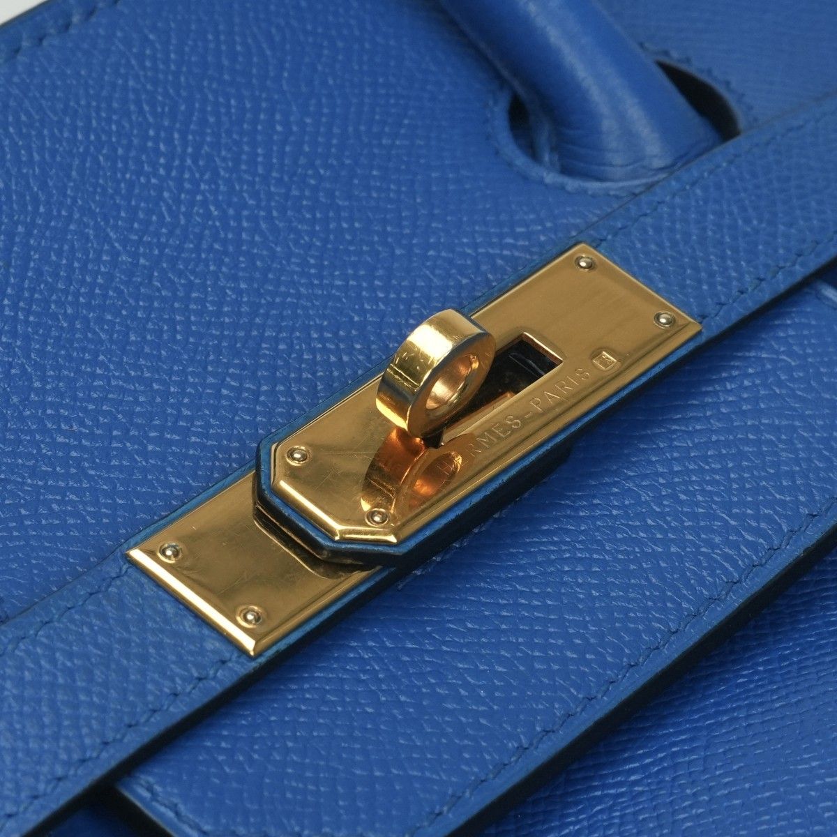 Hermes Birkin 35 Verso Tote Courchevel Blue France Gold Handbag Bicolor — view 7