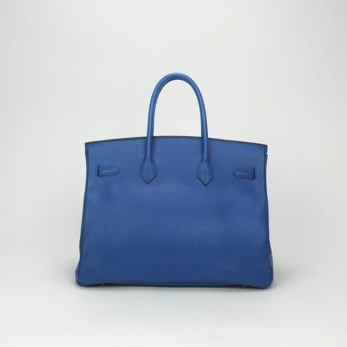 Hermes Birkin 35 Verso Tote Courchevel Blue France Gold Handbag Bicolor — view 3