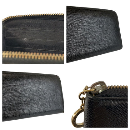 Bvlgari Black Gold Leather FG Wallet — view 8