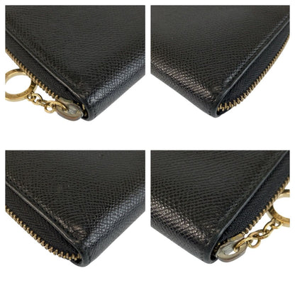 Bvlgari Black Gold Leather FG Wallet — view 6