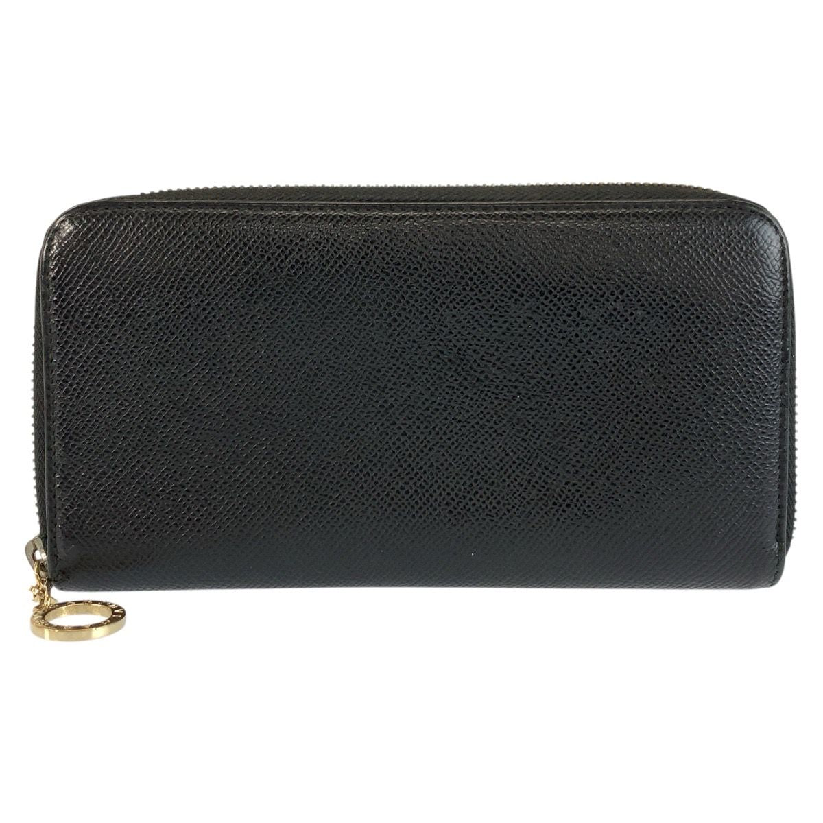 Bvlgari Black Gold Leather FG Wallet