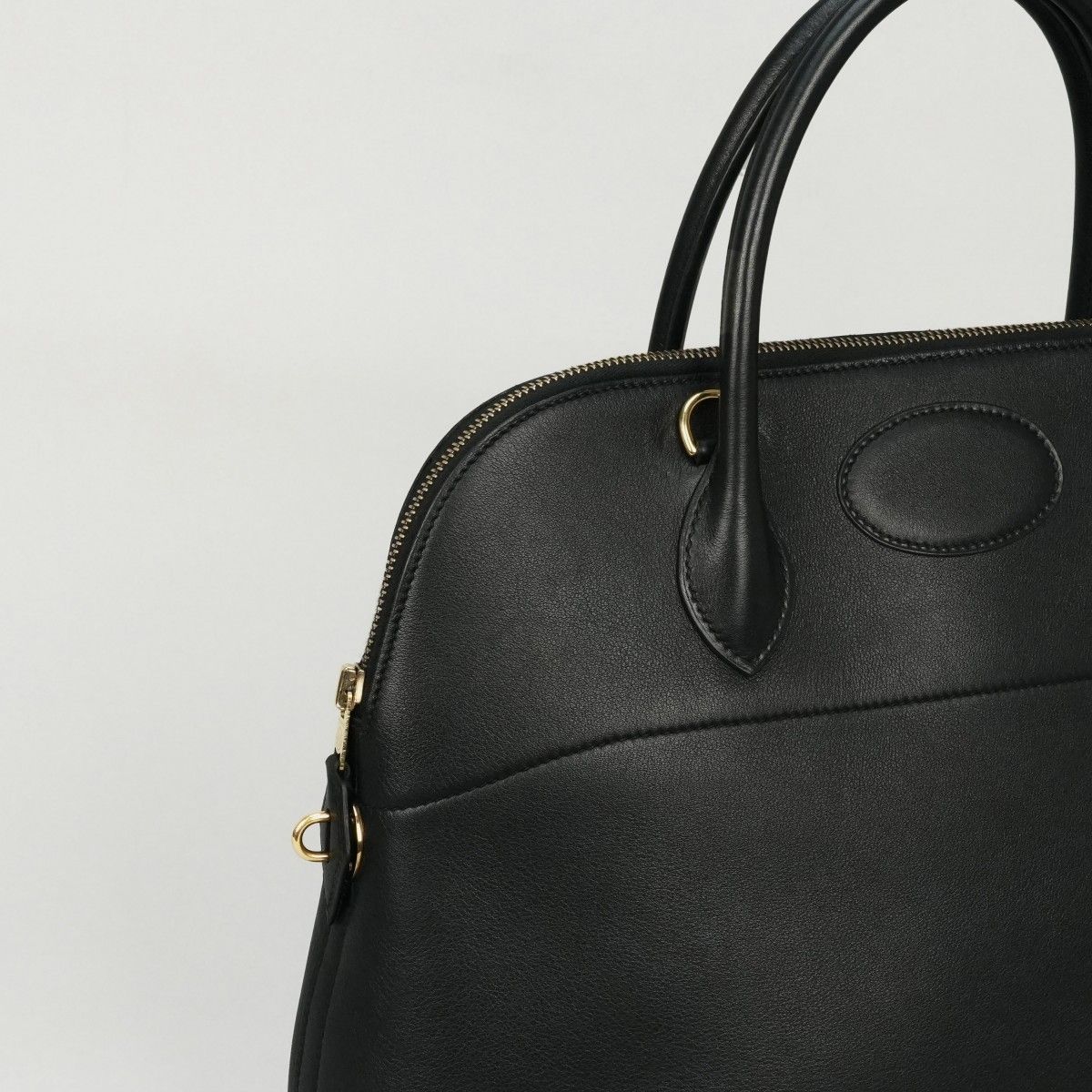 Hermes Bolide 35 Tote Shoulder Bag Garibaldi Noir Black Gold Vo 2-Way — view 2