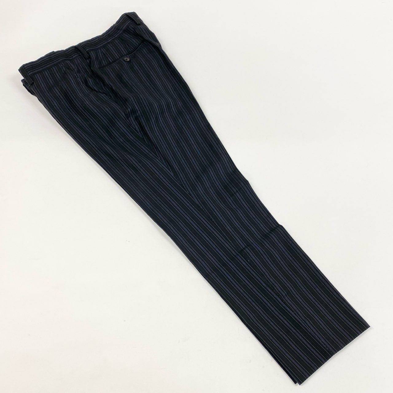 Loro Piana Paul Smith London Singles Jacket Striped Pattern Fabric M2 Black — view 6