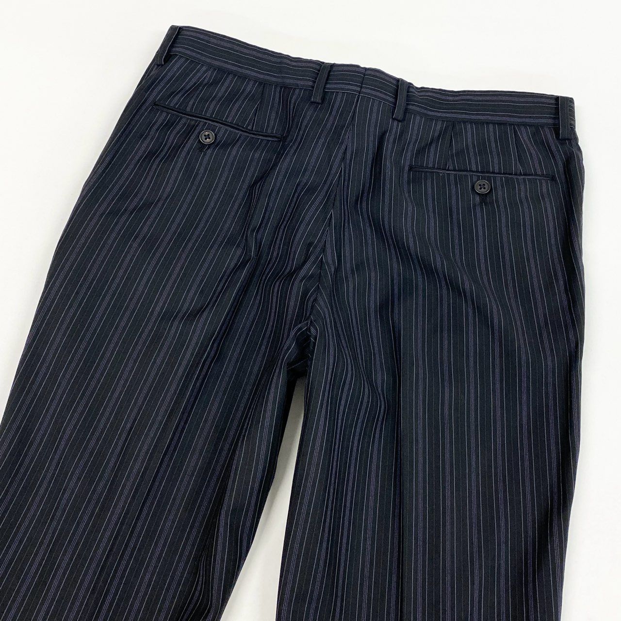 Loro Piana Paul Smith London Singles Jacket Striped Pattern Fabric M2 Black — view 8