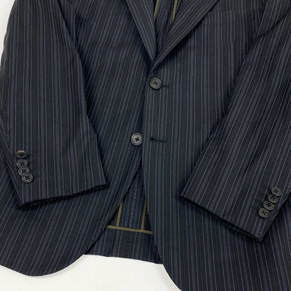 Loro Piana Paul Smith London Singles Jacket Striped Pattern Fabric M2 Black — view 5